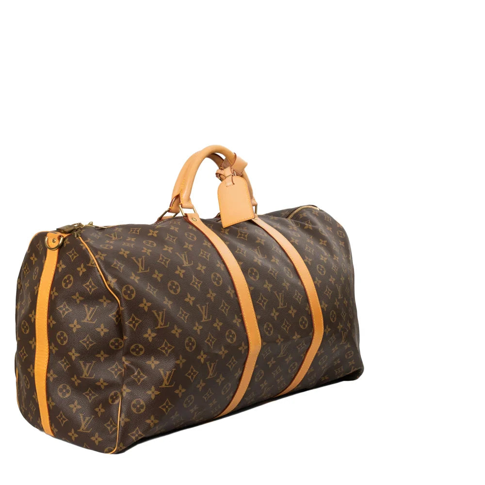 Keepall 60 Vintage en toile monogram marron
