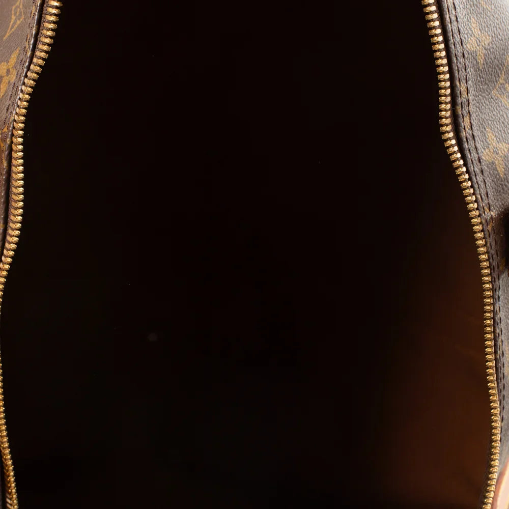 Keepall 55 Vintage en toile monogram marron