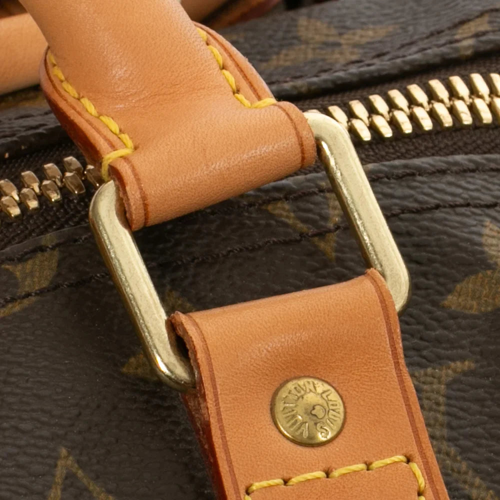 Keepall 55 Vintage en toile monogram marron