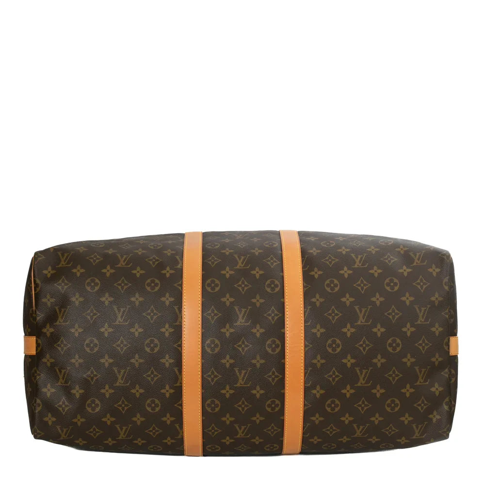 Keepall 55 Vintage en toile monogram marron
