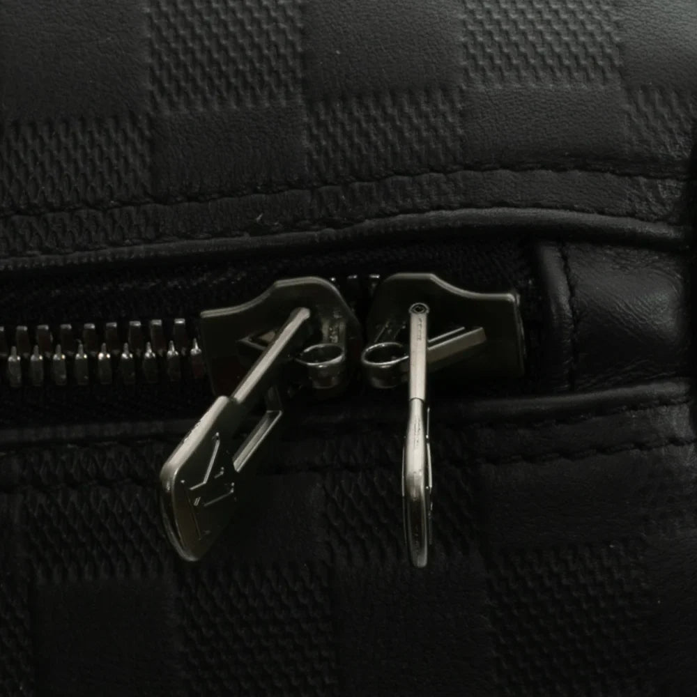 Keepall 45 en toile damier noir