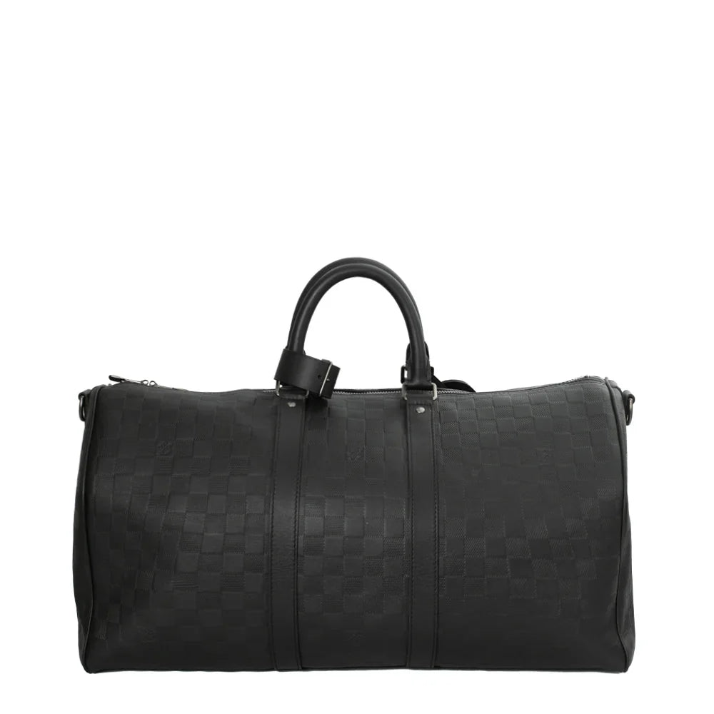 Keepall 45 en toile damier noir