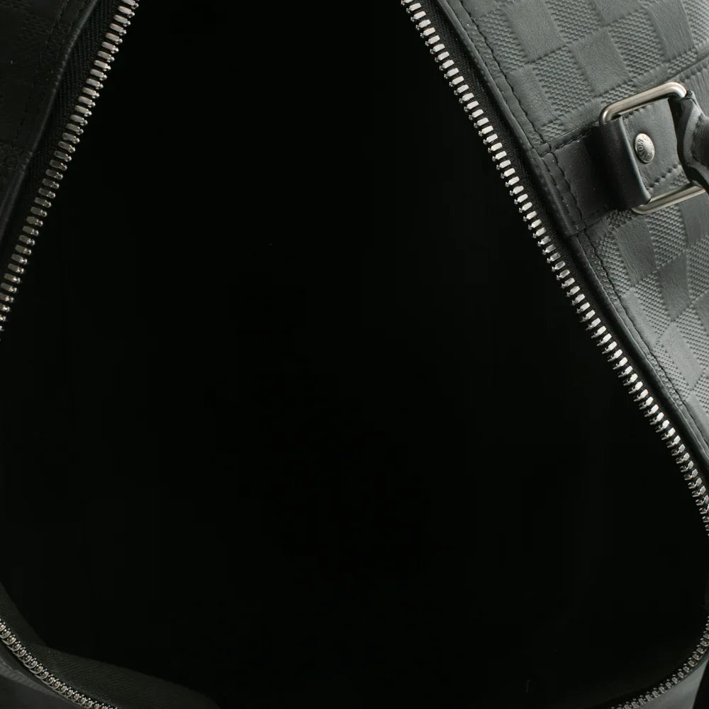 Keepall 45 en toile damier noir