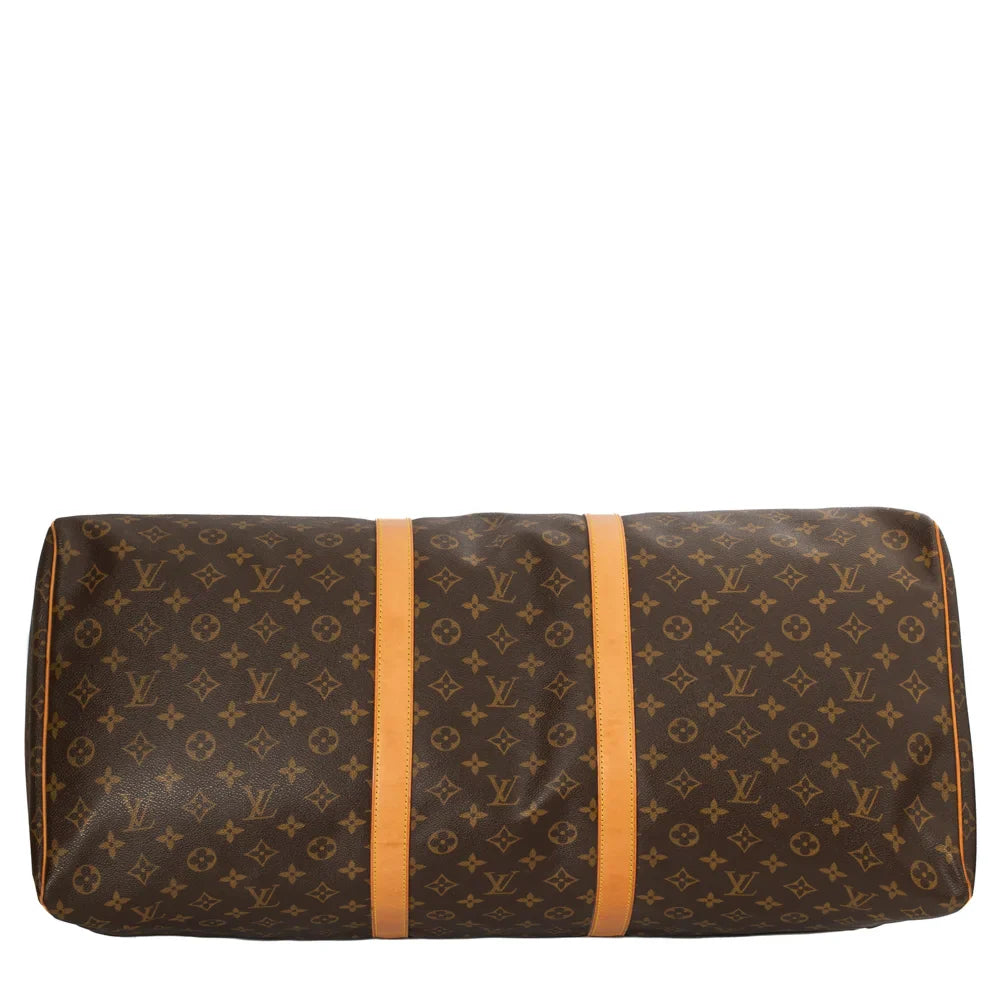 Keepall 60 Vintage en toile monogram marron