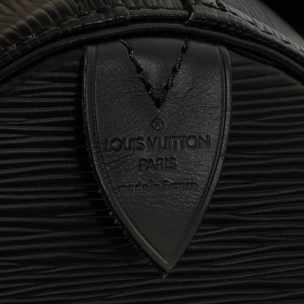 Keepall 50 Vintage en cuir épi noir