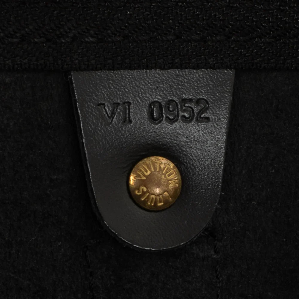 Keepall 50 Vintage en cuir épi noir