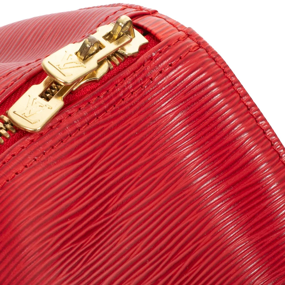 Keepall 50 Vintega en cuir épi rouge