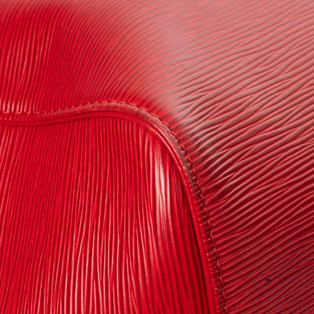 Keepall 50 Vintega en cuir épi rouge