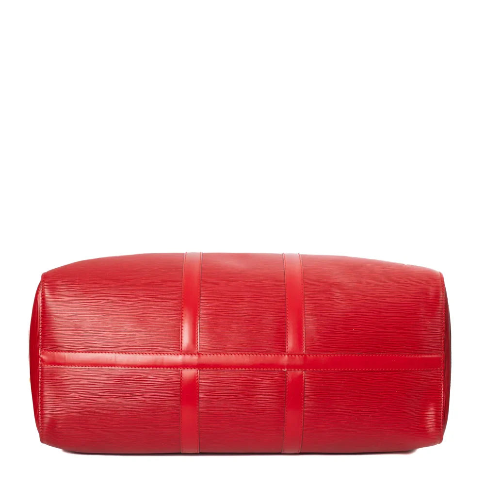 Keepall 50 Vintega en cuir épi rouge