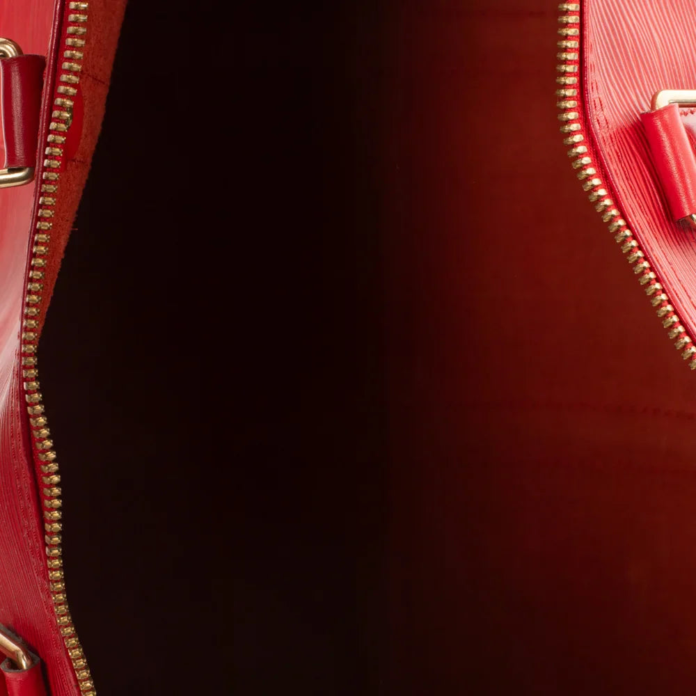 Keepall 50 Vintega en cuir épi rouge