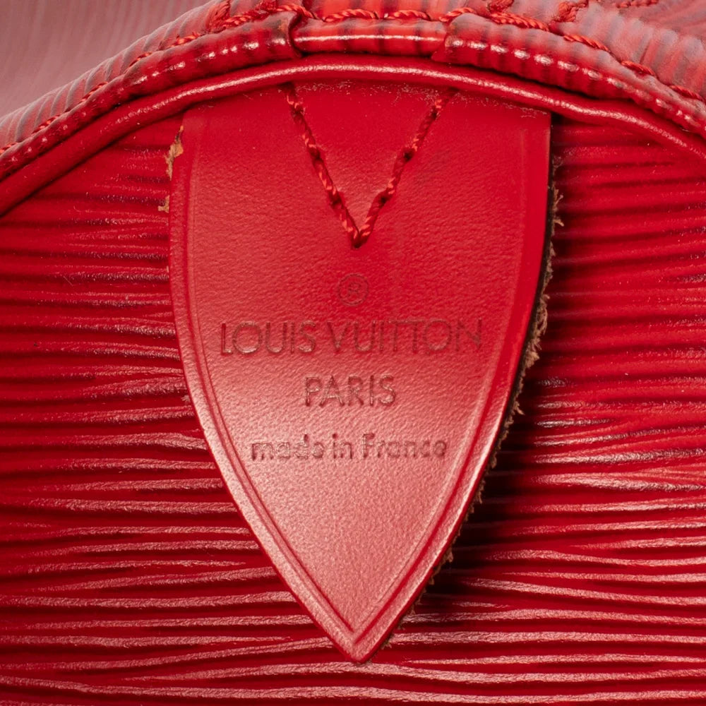 Keepall 50 Vintega en cuir épi rouge