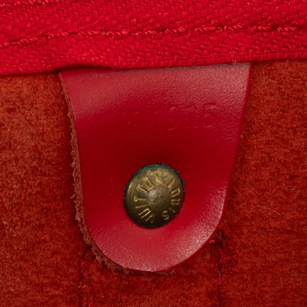 Keepall 50 Vintega en cuir épi rouge