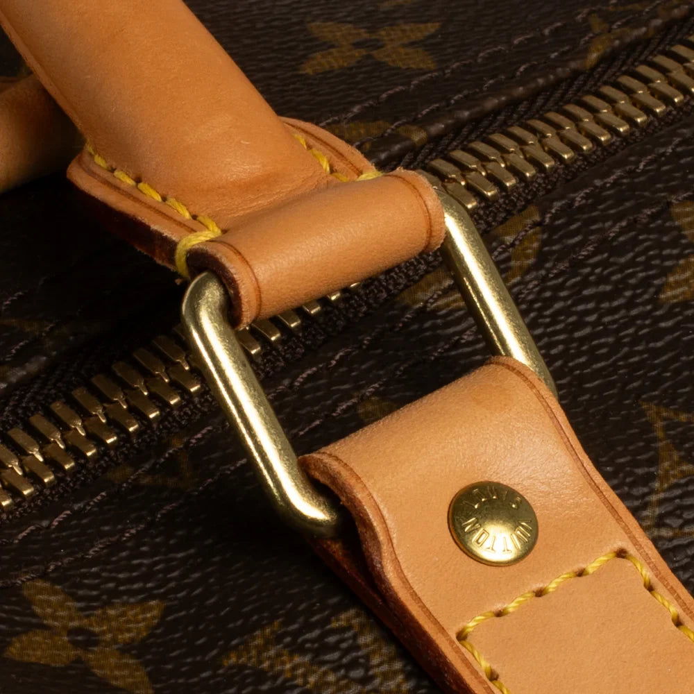 Keepall 55 Vintage en toile monogram marron