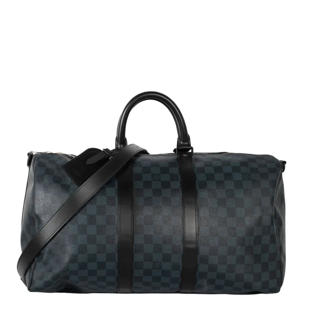 Keepall 45 en toile damier gris