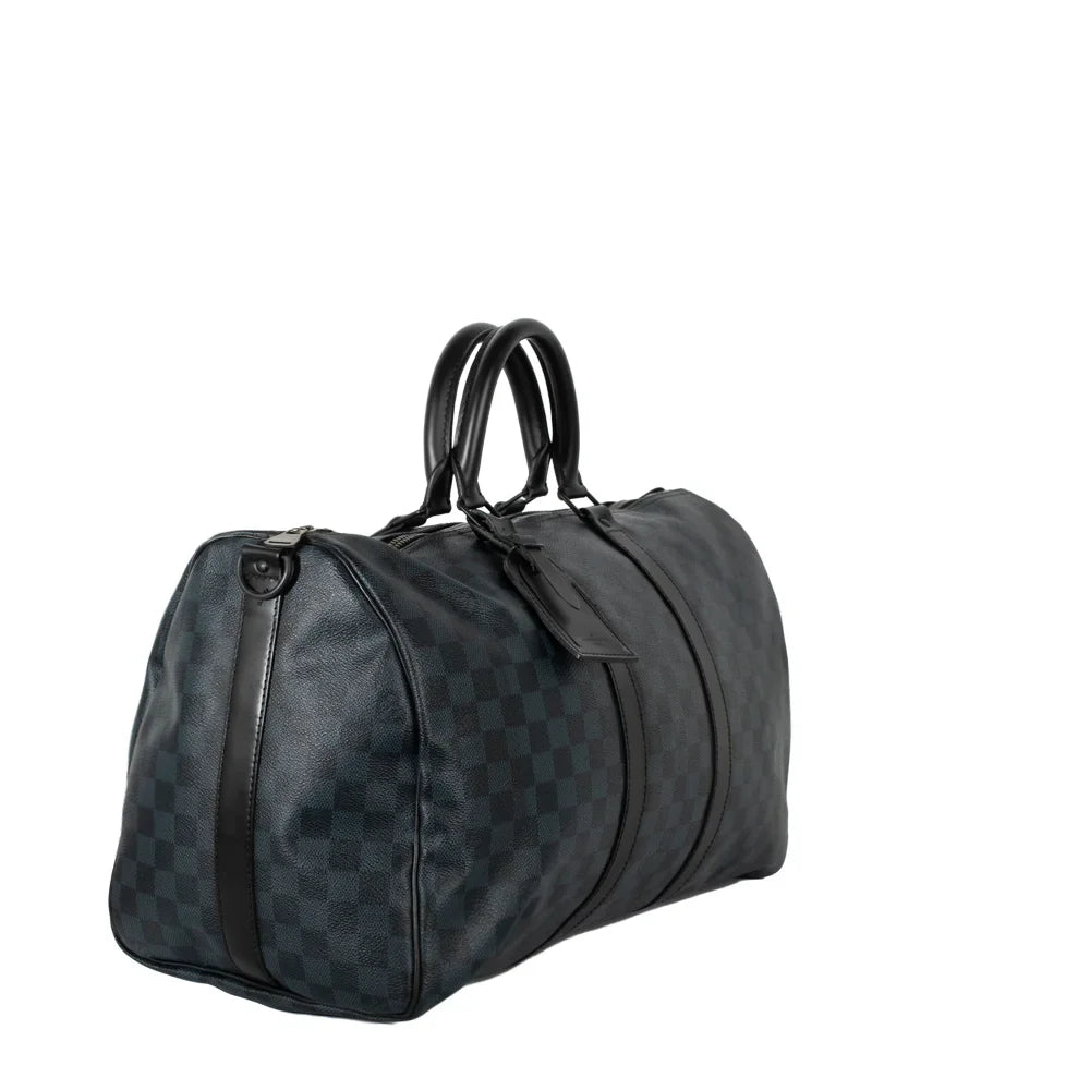 Keepall 45 en toile damier gris
