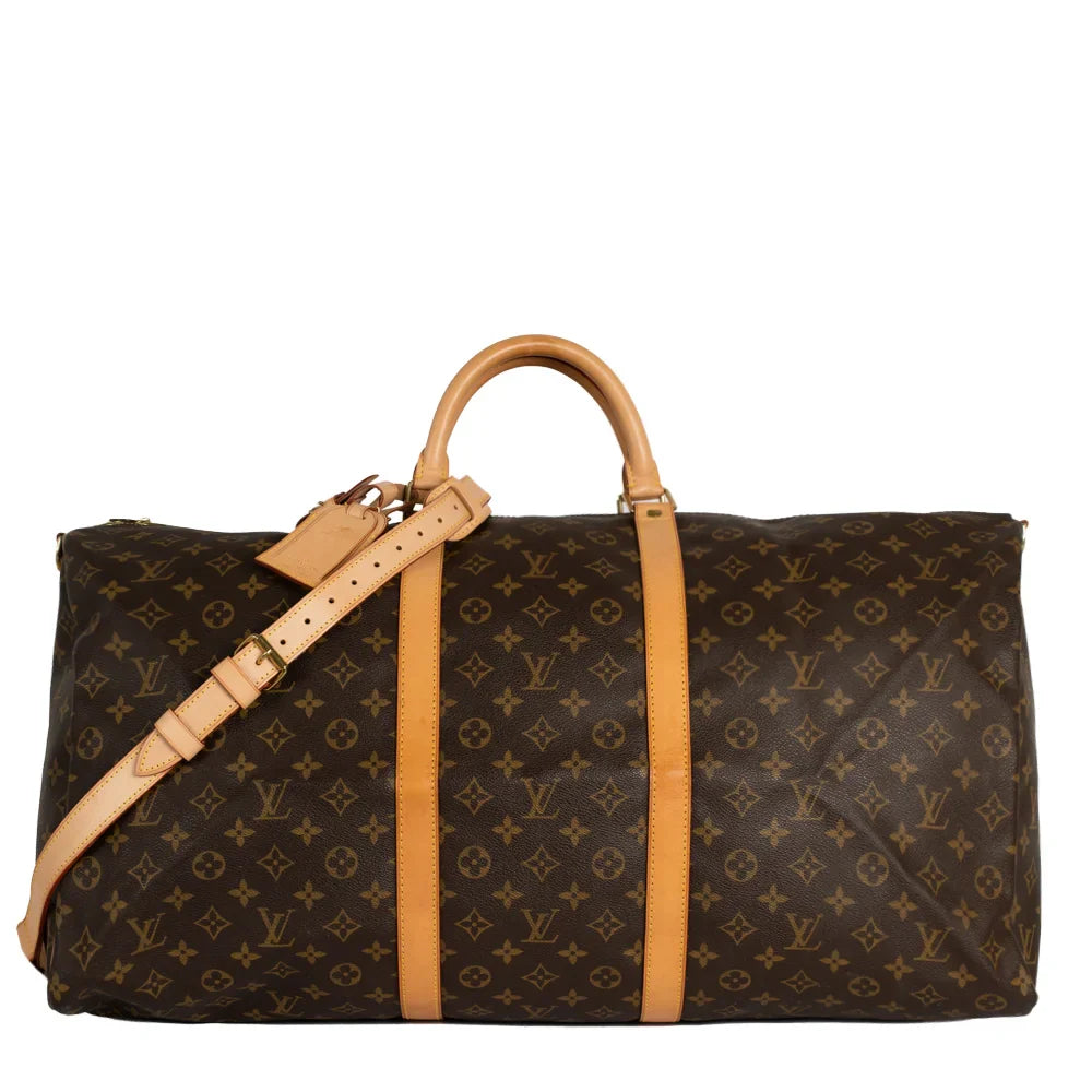 Keepall 60 Vintage en toile monogram marron
