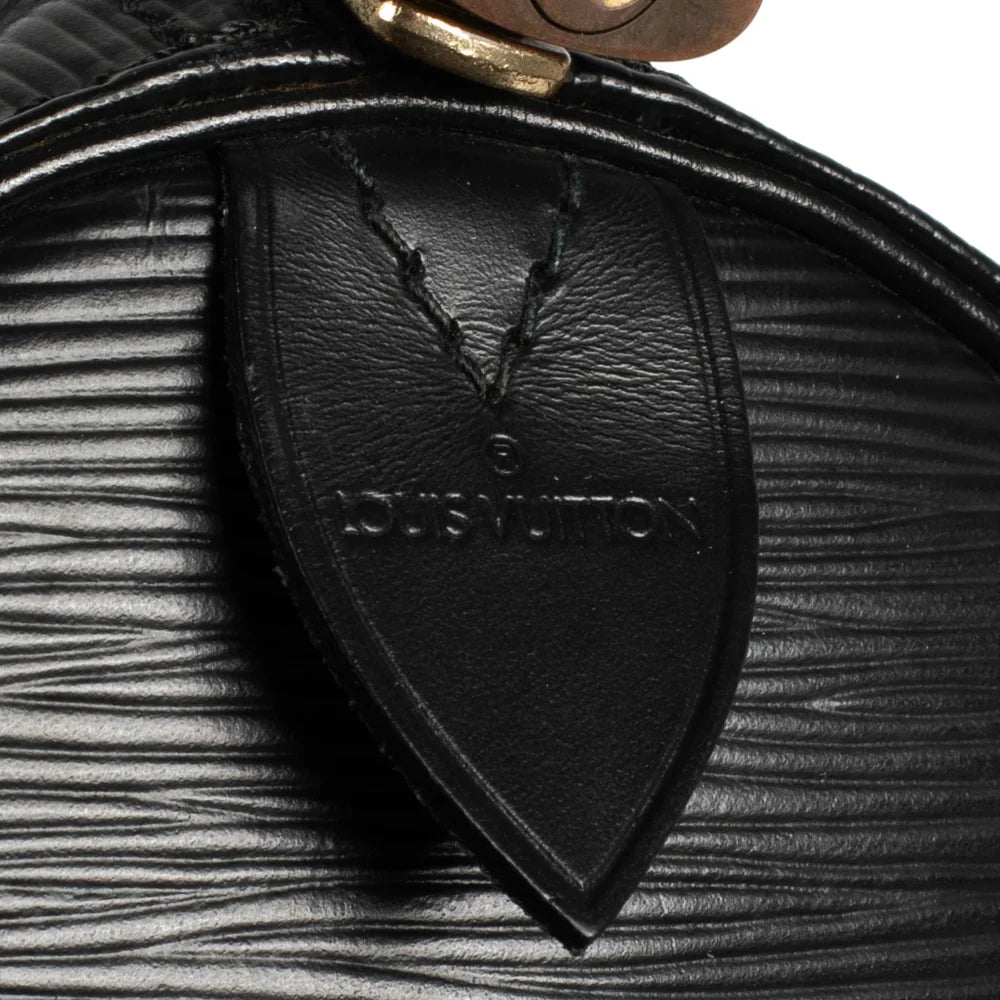 Keepall 55 Vintage en cuir épi noir