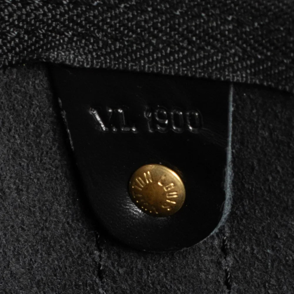 Keepall 55 Vintage en cuir épi noir