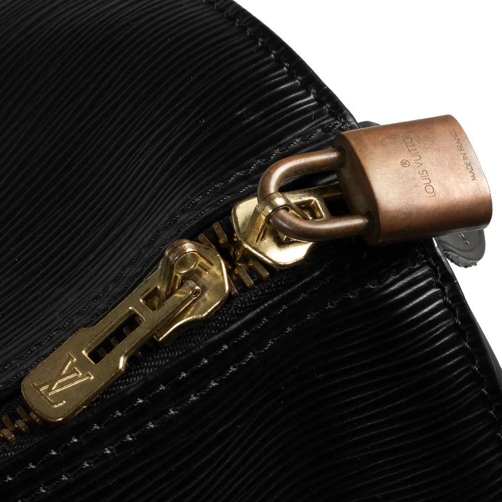 Keepall 55 Vintage en cuir épi noir