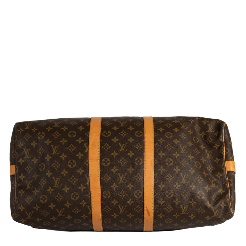 Keepall 55 Vintage en toile monogram marron