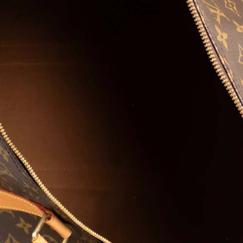 Keepall 55 Vintage en toile monogram marron