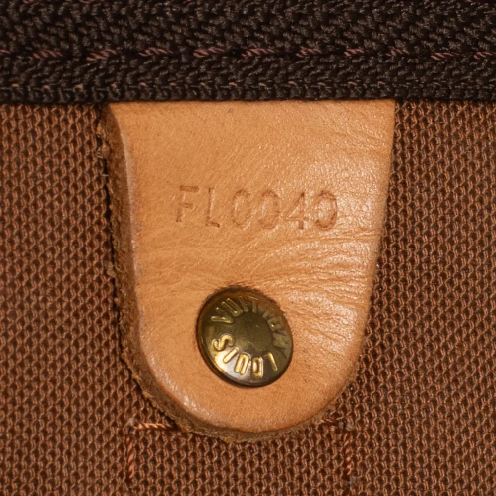 Keepall 55 Vintage en toile monogram marron