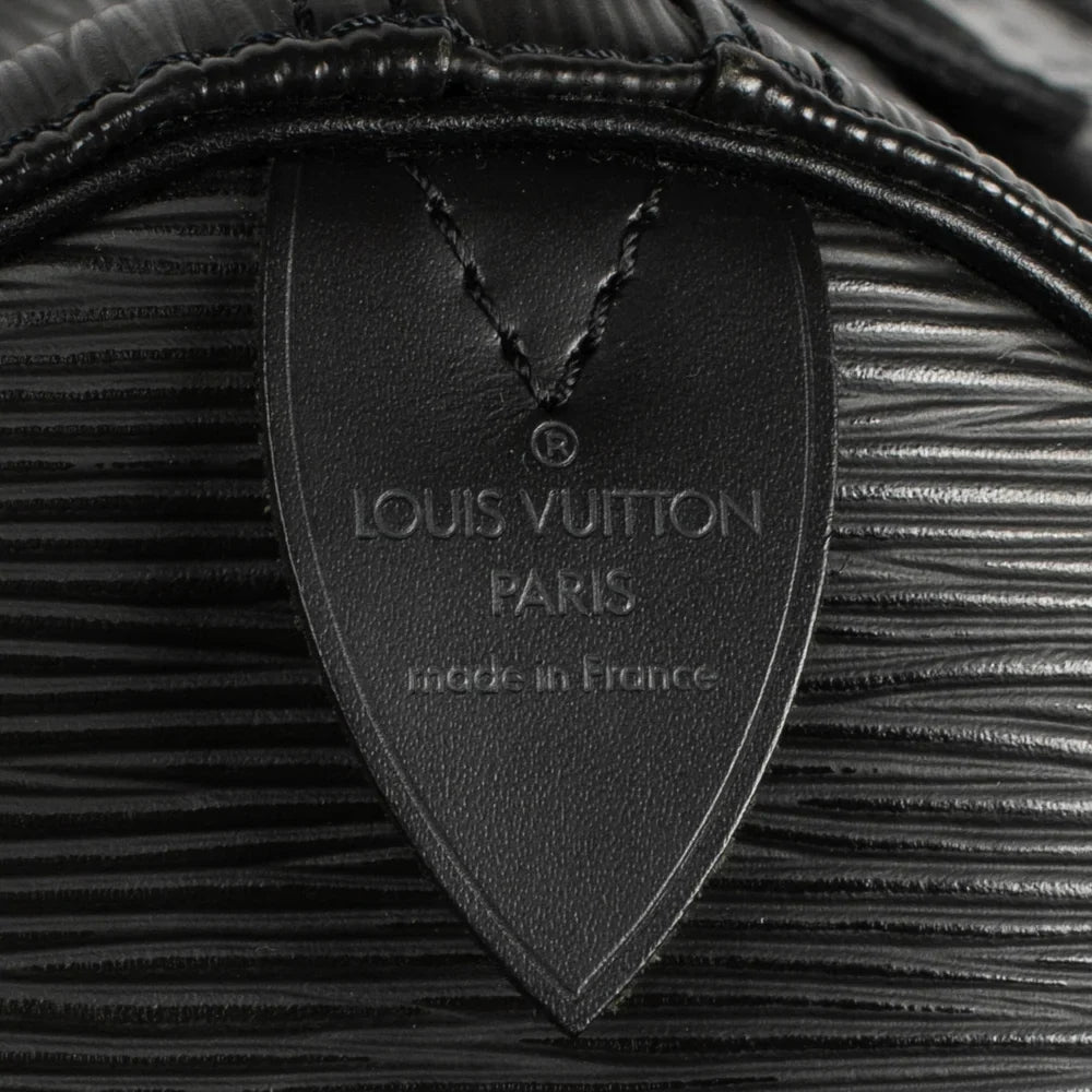 Keepall 50 Vintage en cuir épi noir