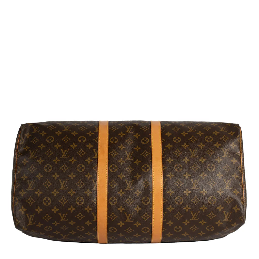 Keepall 55 Vintage en toile monogram marron