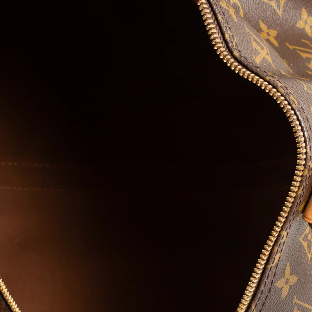Keepall 55 Vintage en toile monogram marron