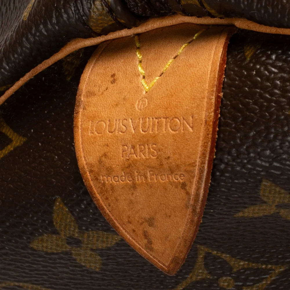 Keepall 55 Vintage en toile monogram marron