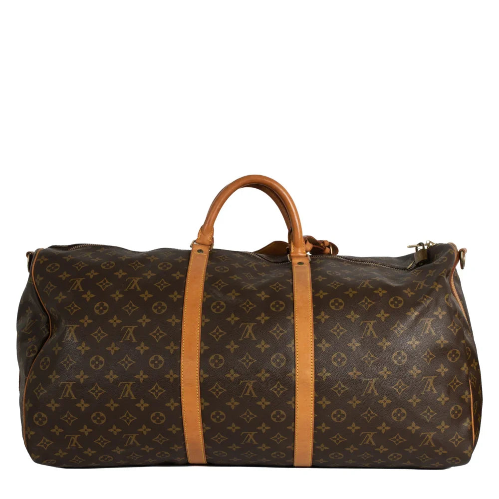 Keepall 60 Vintage en toile monogram marron