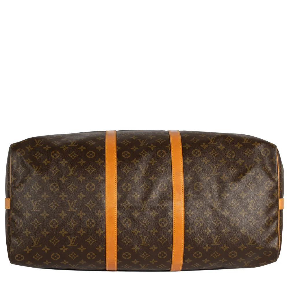 Keepall 60 Vintage en toile monogram marron
