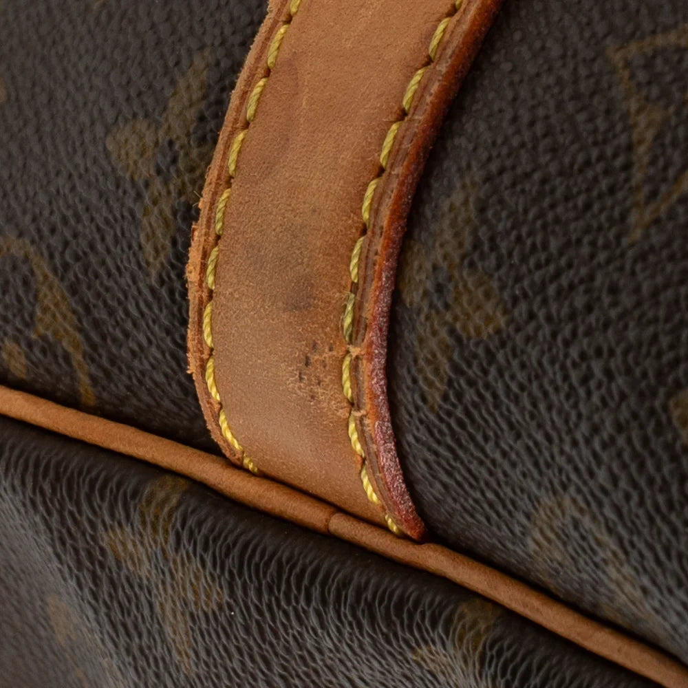Keepall 60 Vintage en toile monogram marron