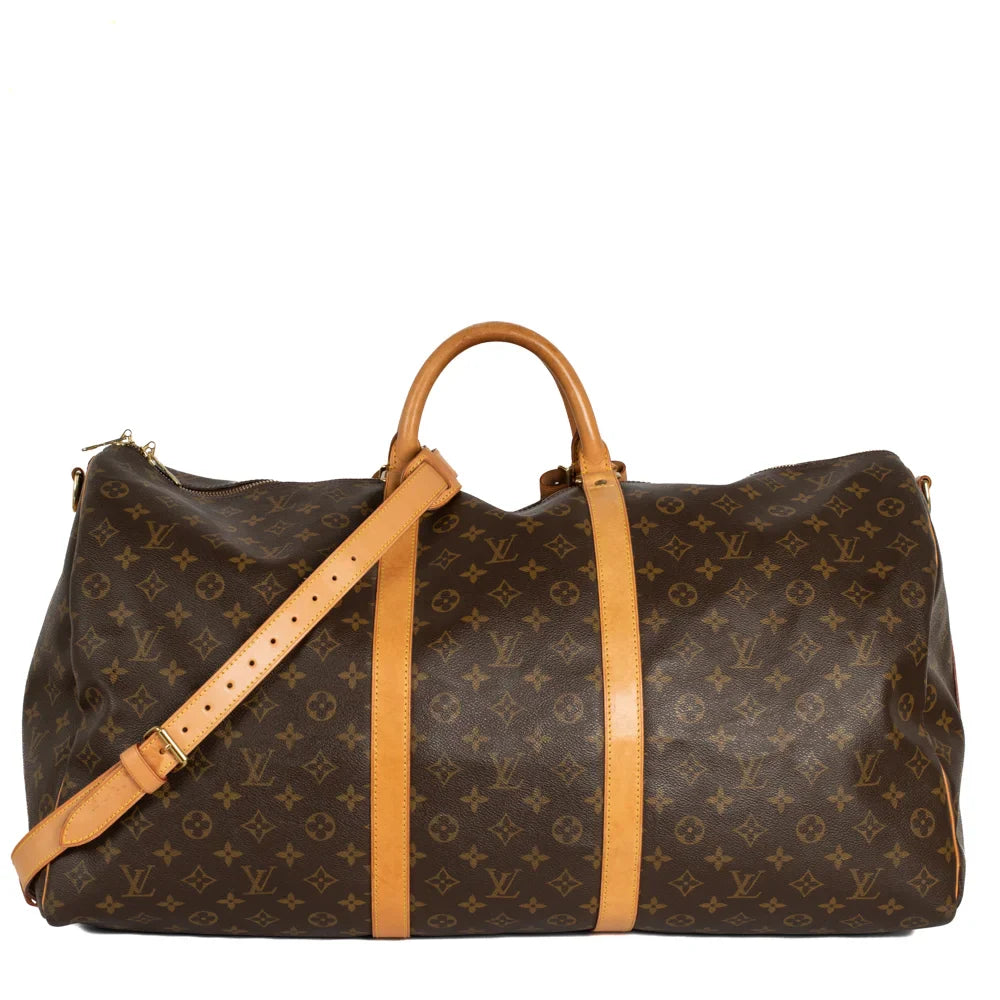 Keepall 60 Vintage en toile monogram marron