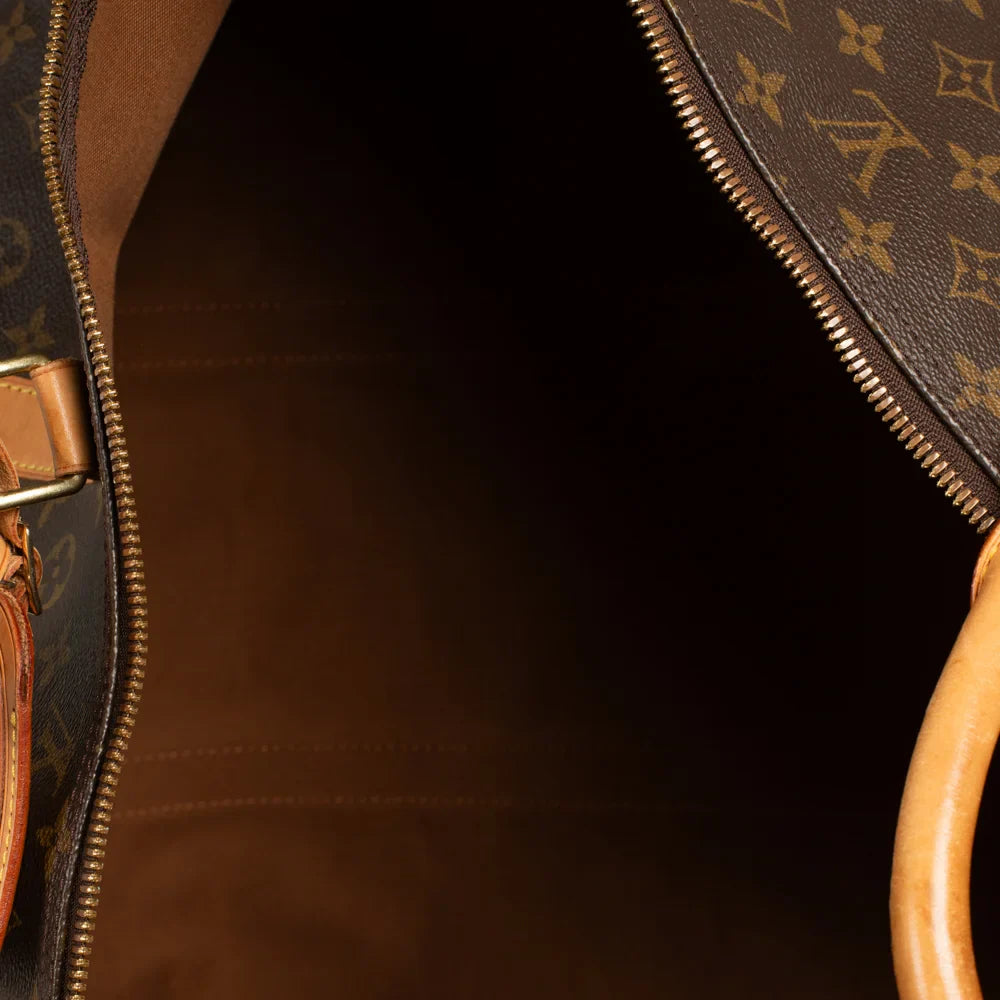 Keepall 60 Vintage en toile monogram marron