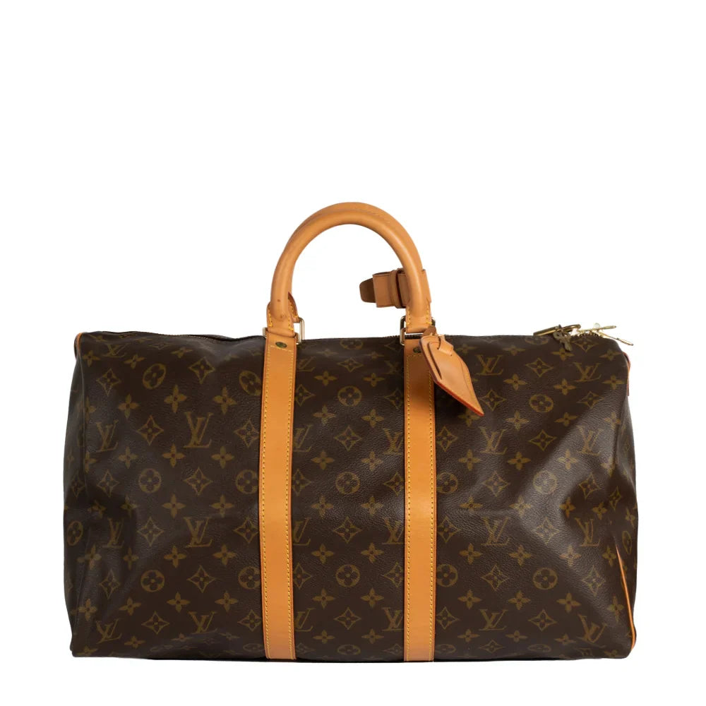 Keepall 45 Vintage en toile monogram marron