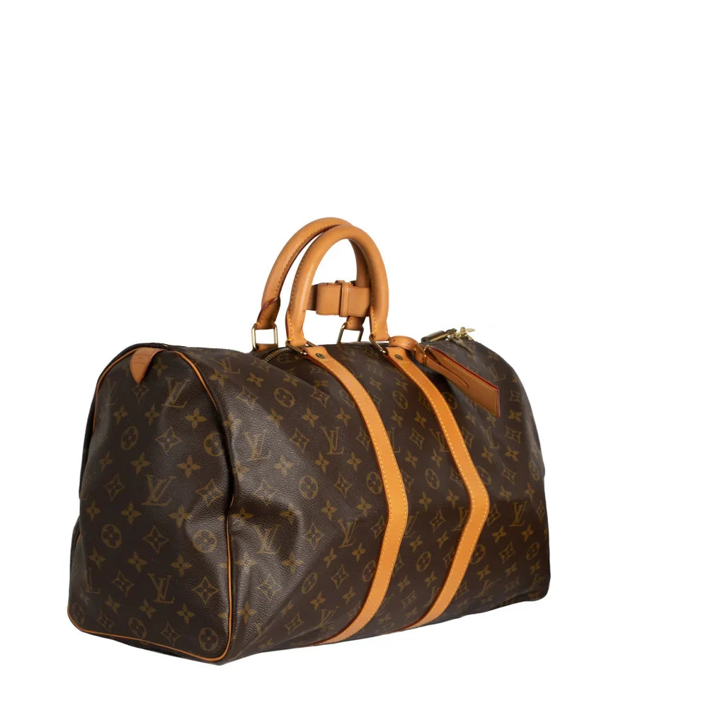 Keepall 45 Vintage en toile monogram marron