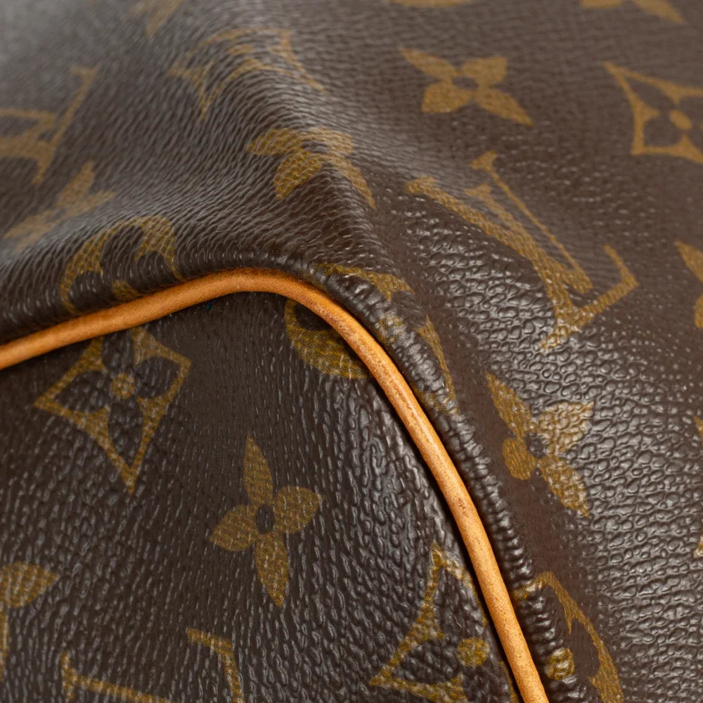 Keepall 55 Vintage en toile monogram marron