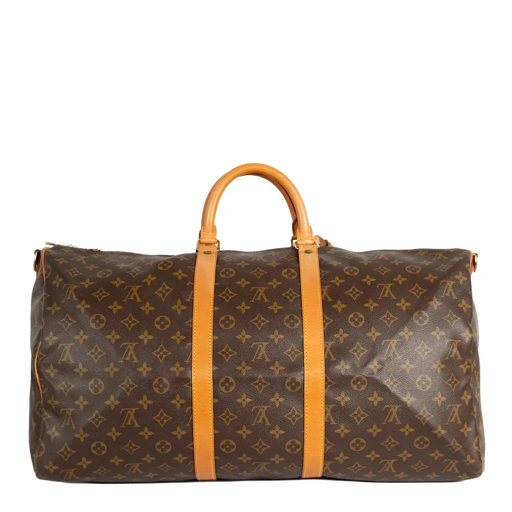 Keepall 55 Vintage en toile monogram marron