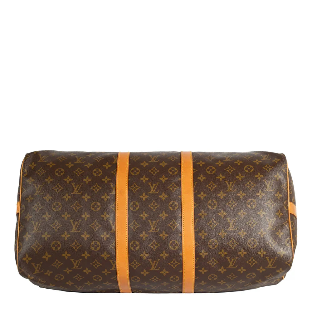 Keepall 55 Vintage en toile monogram marron