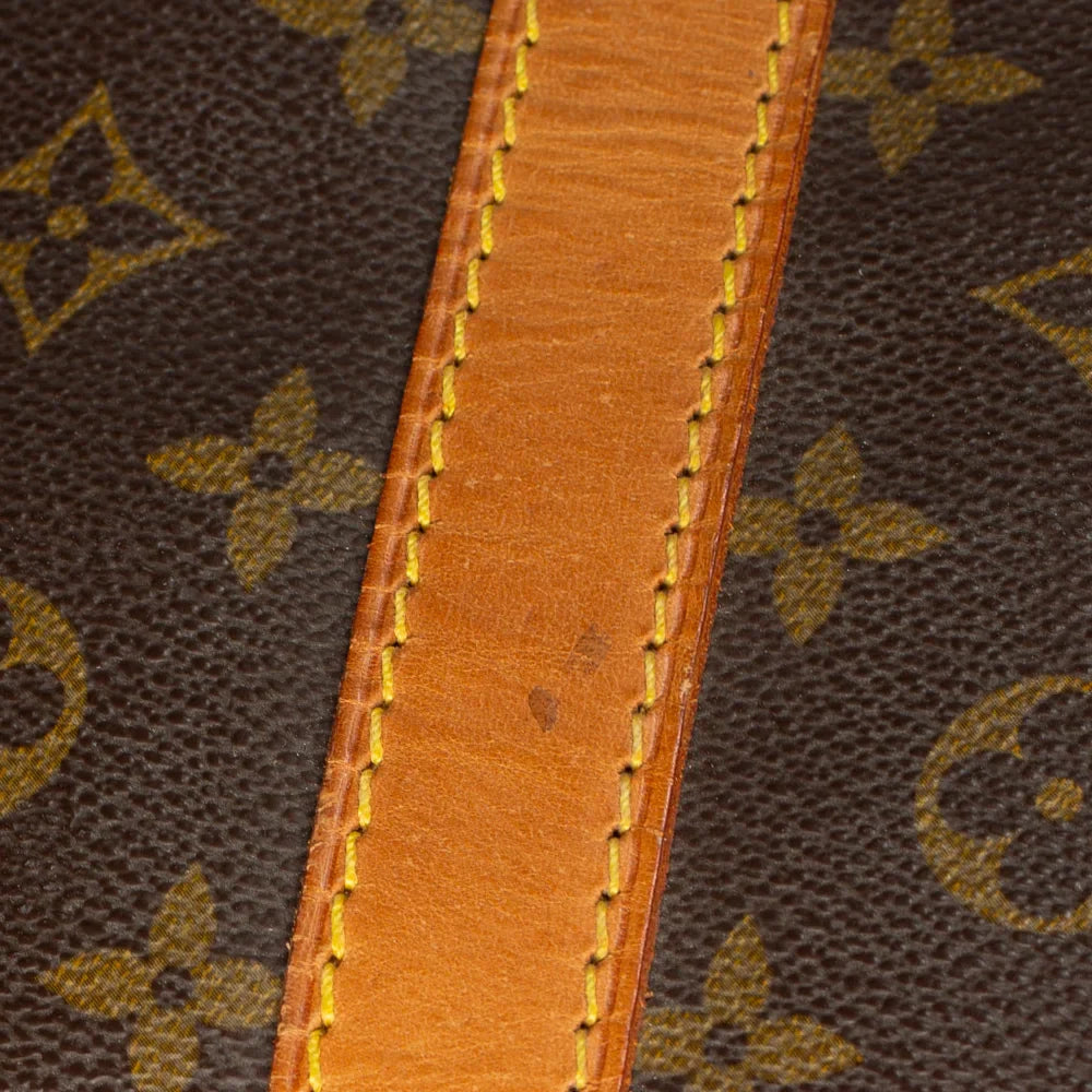 Keepall 55 Vintage en toile monogram marron
