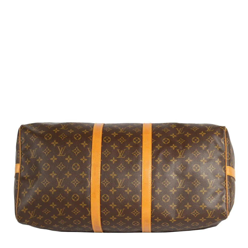 Keepall 55 Vintage en toile monogram marron