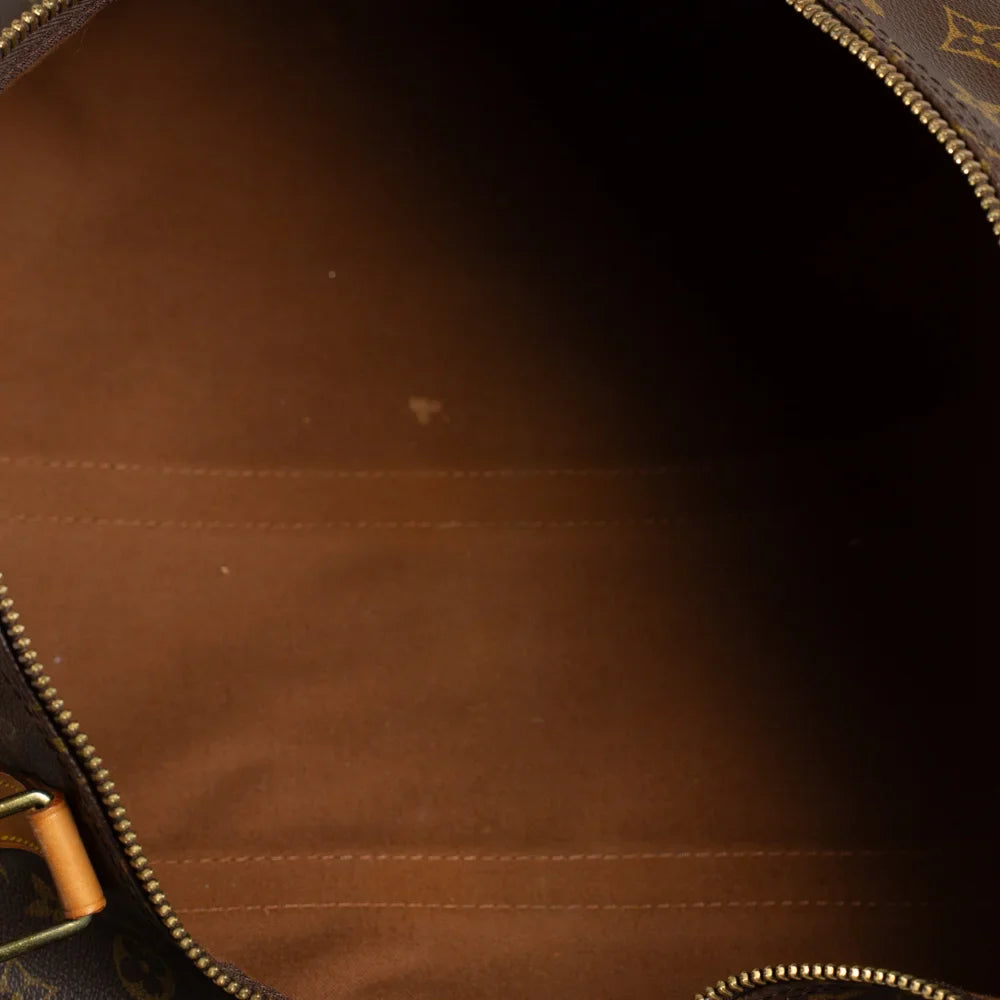 Keepall 55 Vintage en toile monogram marron