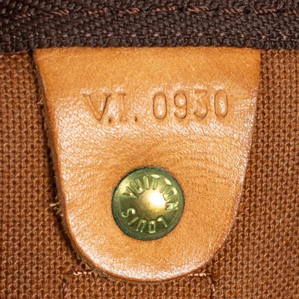 Keepall 55 Vintage en toile monogram marron