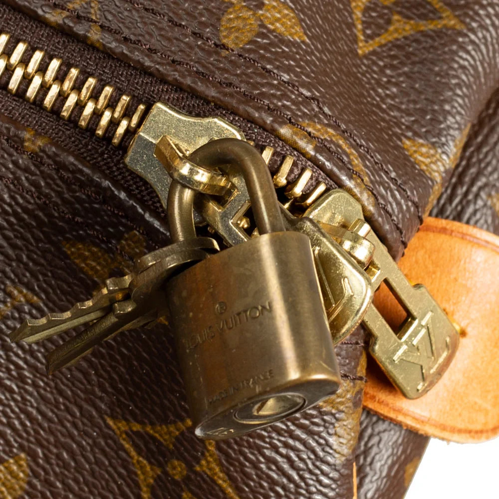 Keepall 60 Vintage en toile monogram marron