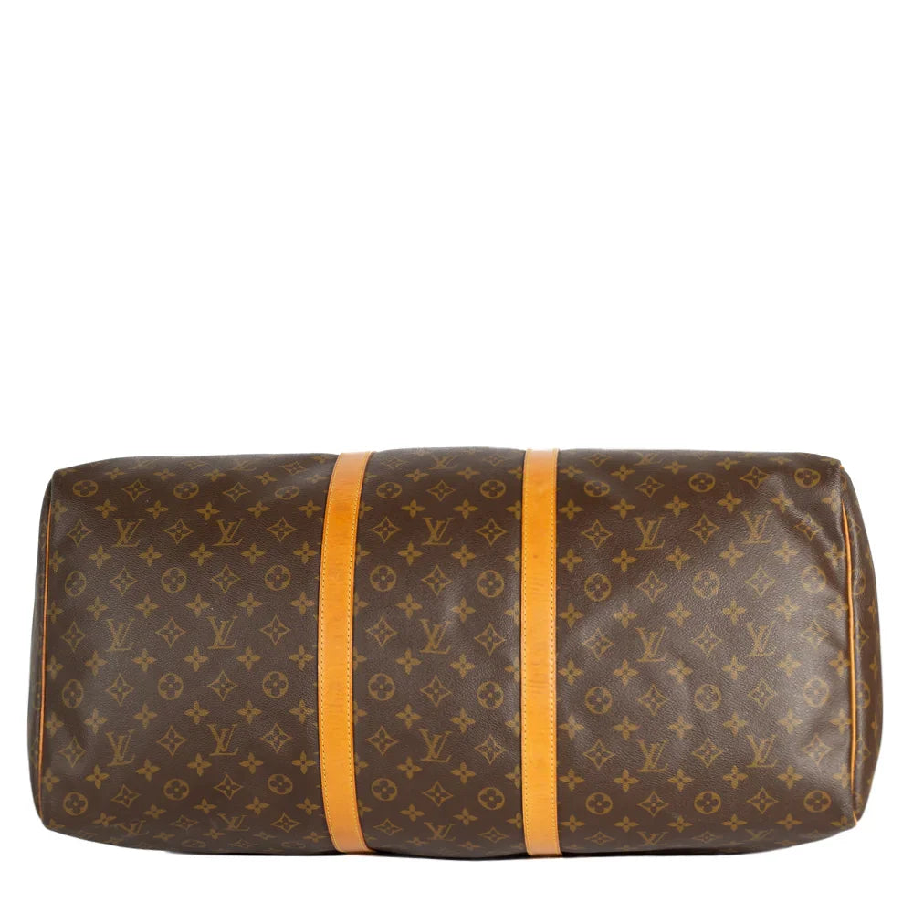 Keepall 60 Vintage en toile monogram marron