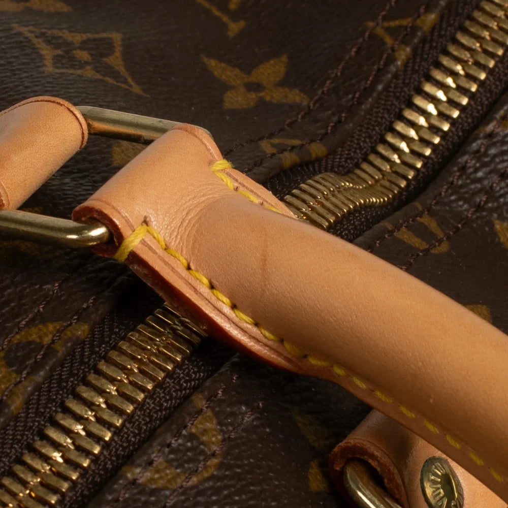 Keepall 55 Vintage en toile monogram marron