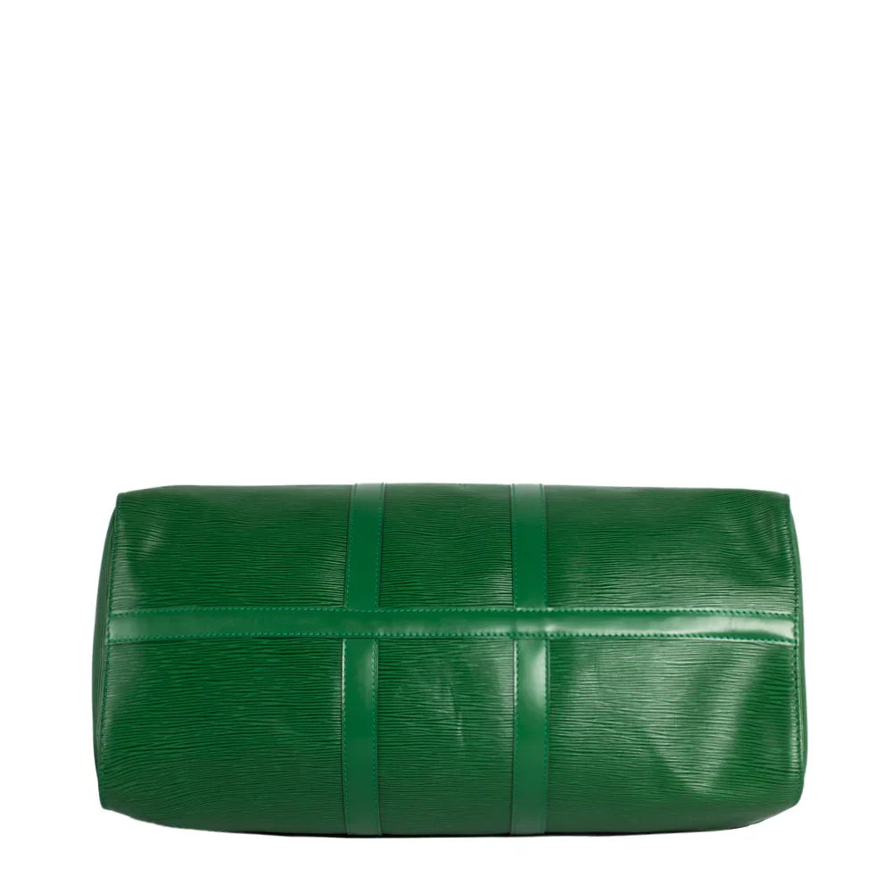 Keepall 45 Vintage en cuir épi vert