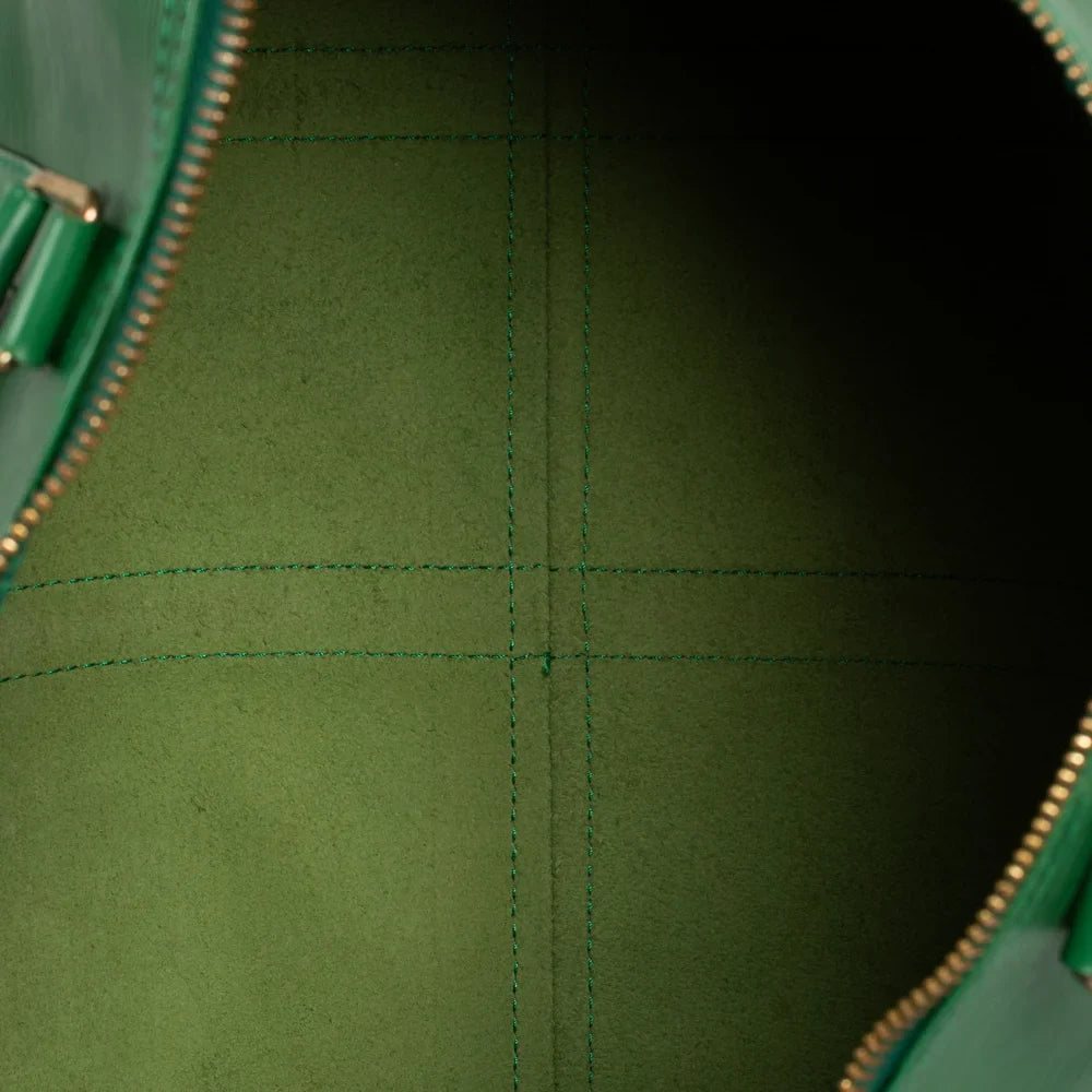 Keepall 45 Vintage en cuir épi vert
