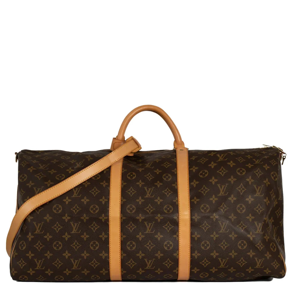 Keepall 60 Vintage en toile monogram marron